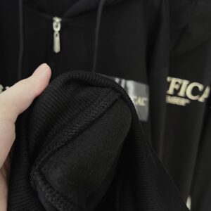 áo khoác hoodie wzs tem nhựa đen