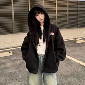 áo hoodie thêu xù