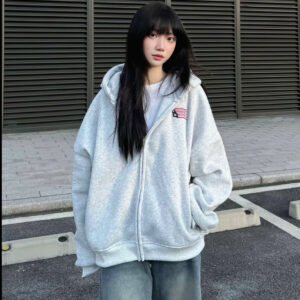 áo hoodie thêu xù