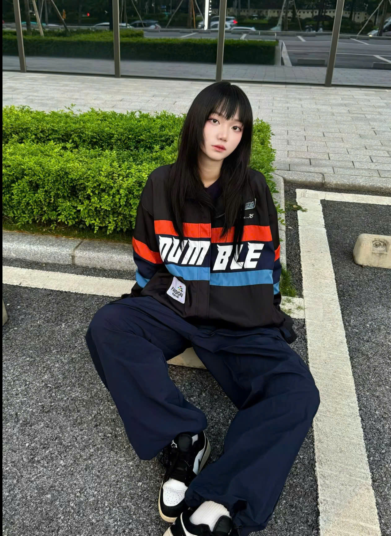 Áo Khoác Dù Racing Form Boxy Áo Khoác Dù Racing Form Boxy