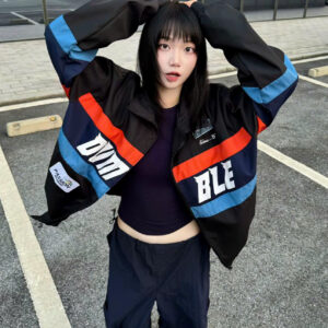 Áo Khoác Dù Racing Form Boxy