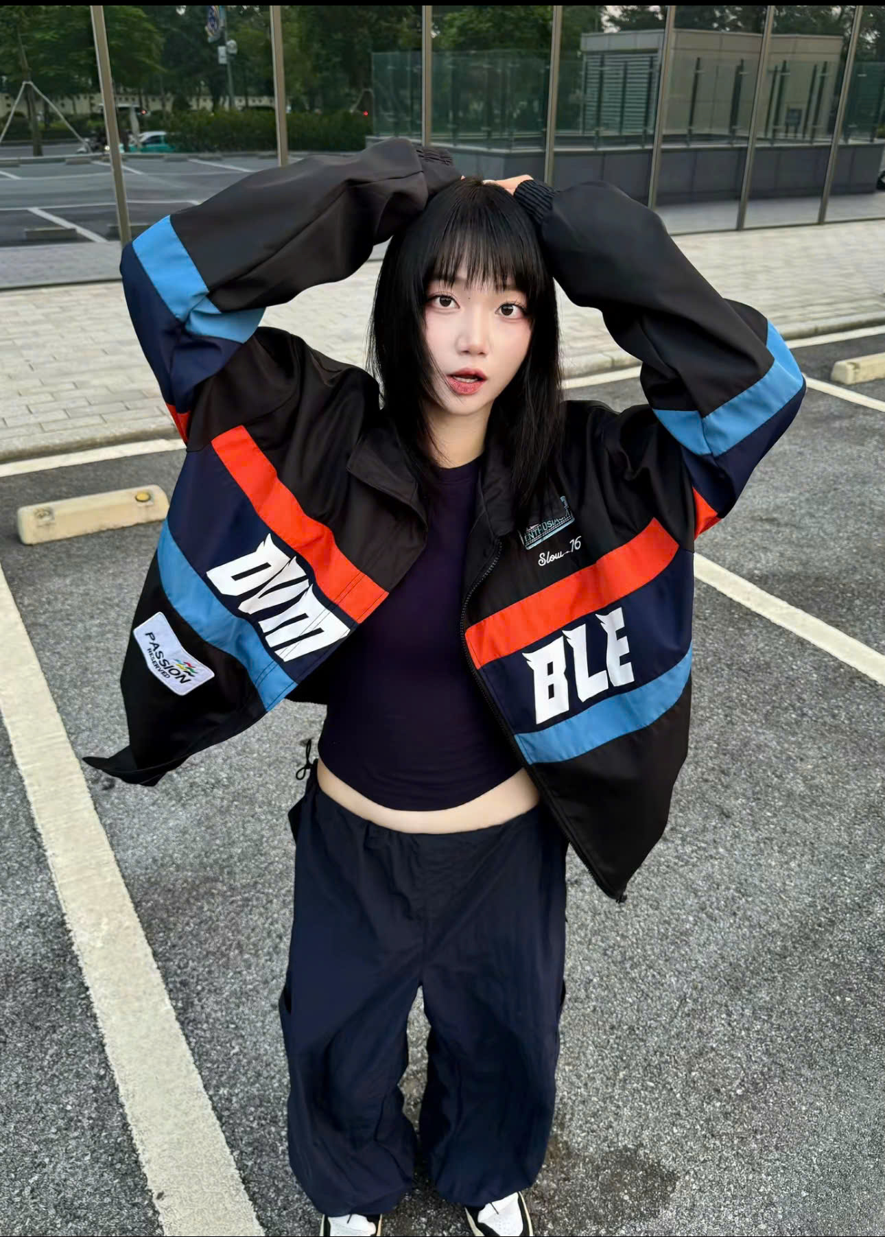 Áo Khoác Dù Racing Form Boxy Áo Khoác Dù Racing Form Boxy