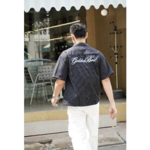 áo sơ mi kẻ sọc form boxy