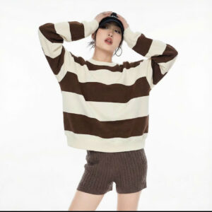 áo sweater kẻ sọc ngang