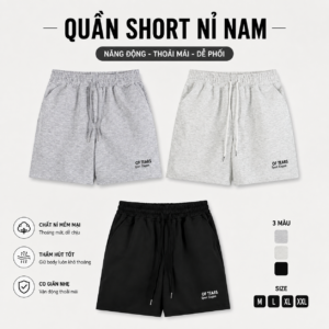 quần short nỉ nam